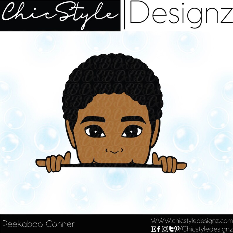 Download Peek a boo Conner African American boy peeking svg boy | Etsy
