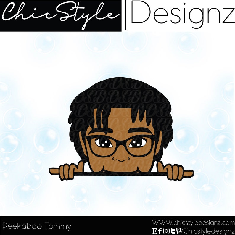 Download Peek a boo Tommy African American boy peeking svg boy | Etsy