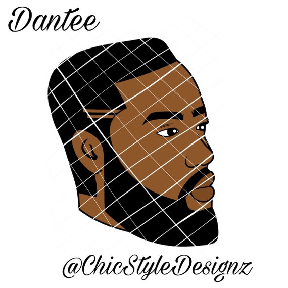 Download Dantee Black Man Svg Black Male Svg Man Svg Man With Etsy