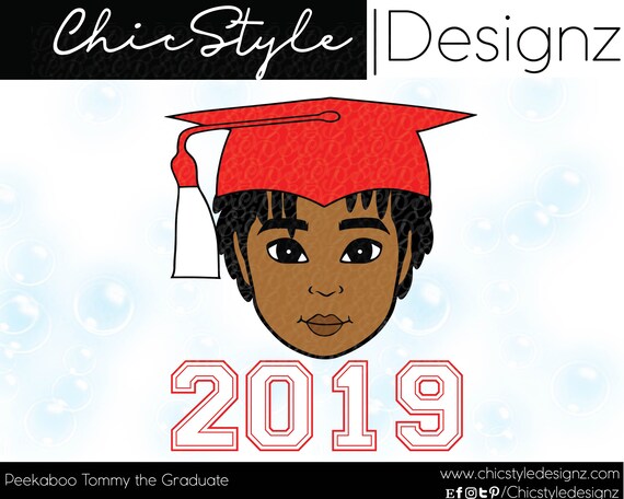 Tommy The Graduate African American Boy Svg Black Boy Svg Afro Etsy