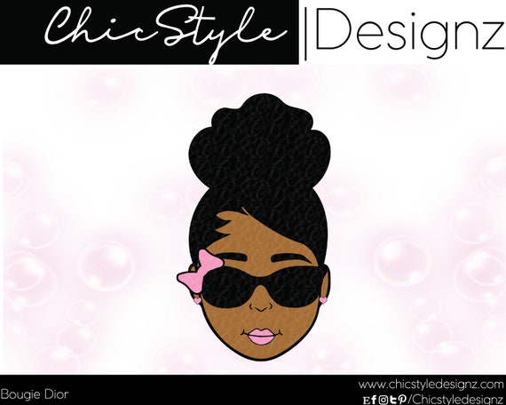 Bougie Dior African American Girl Black Girl Natural Hair Afro Etsy