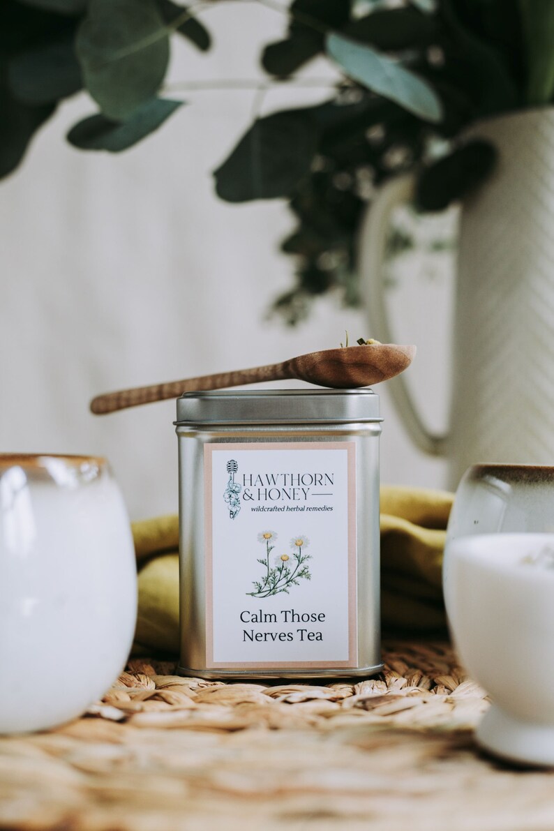 Calm Those Nerves Herbal Tea loose leaf tea anxiety tea Etsy