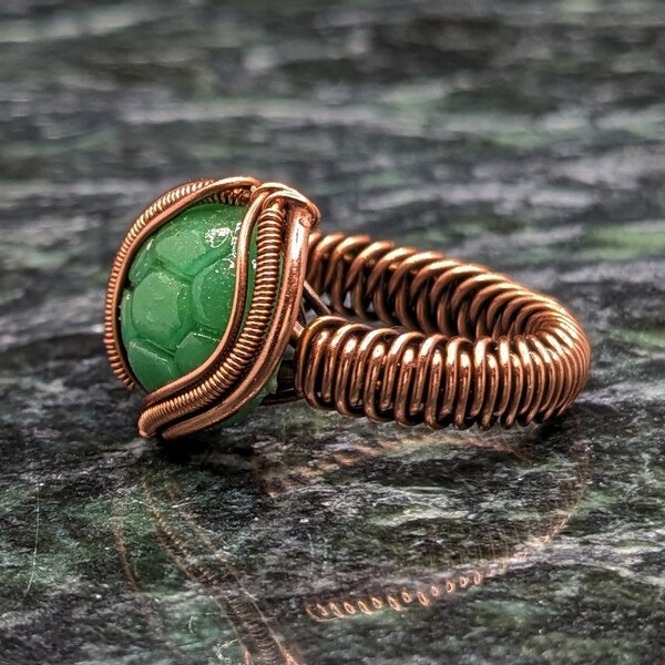 Turtle Shell Wire Wrapped Ring