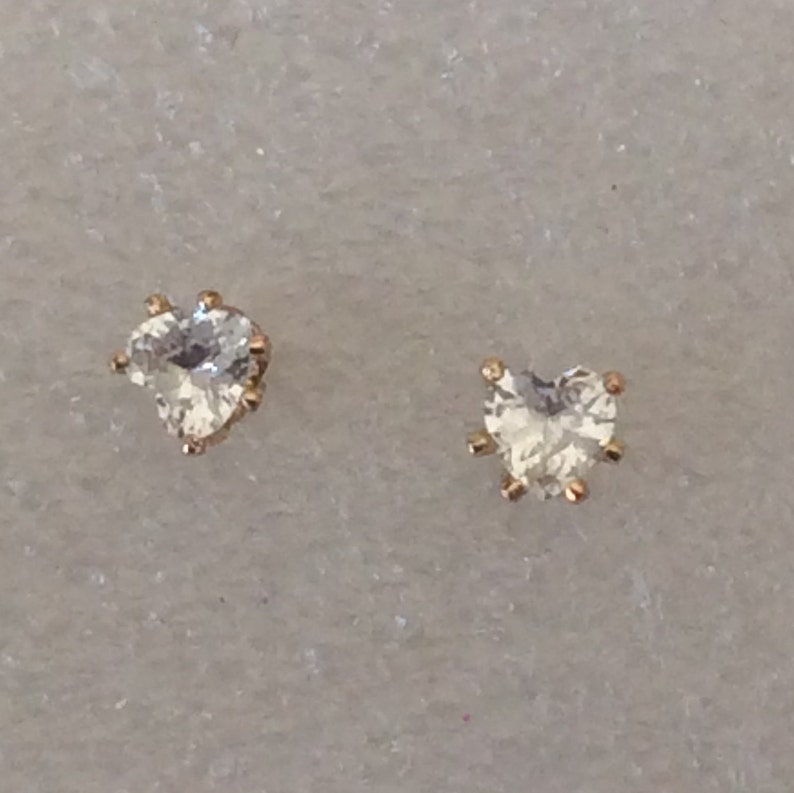 3 pair of small 3mm Hypo Allergenic Earrings Round square or hearts
