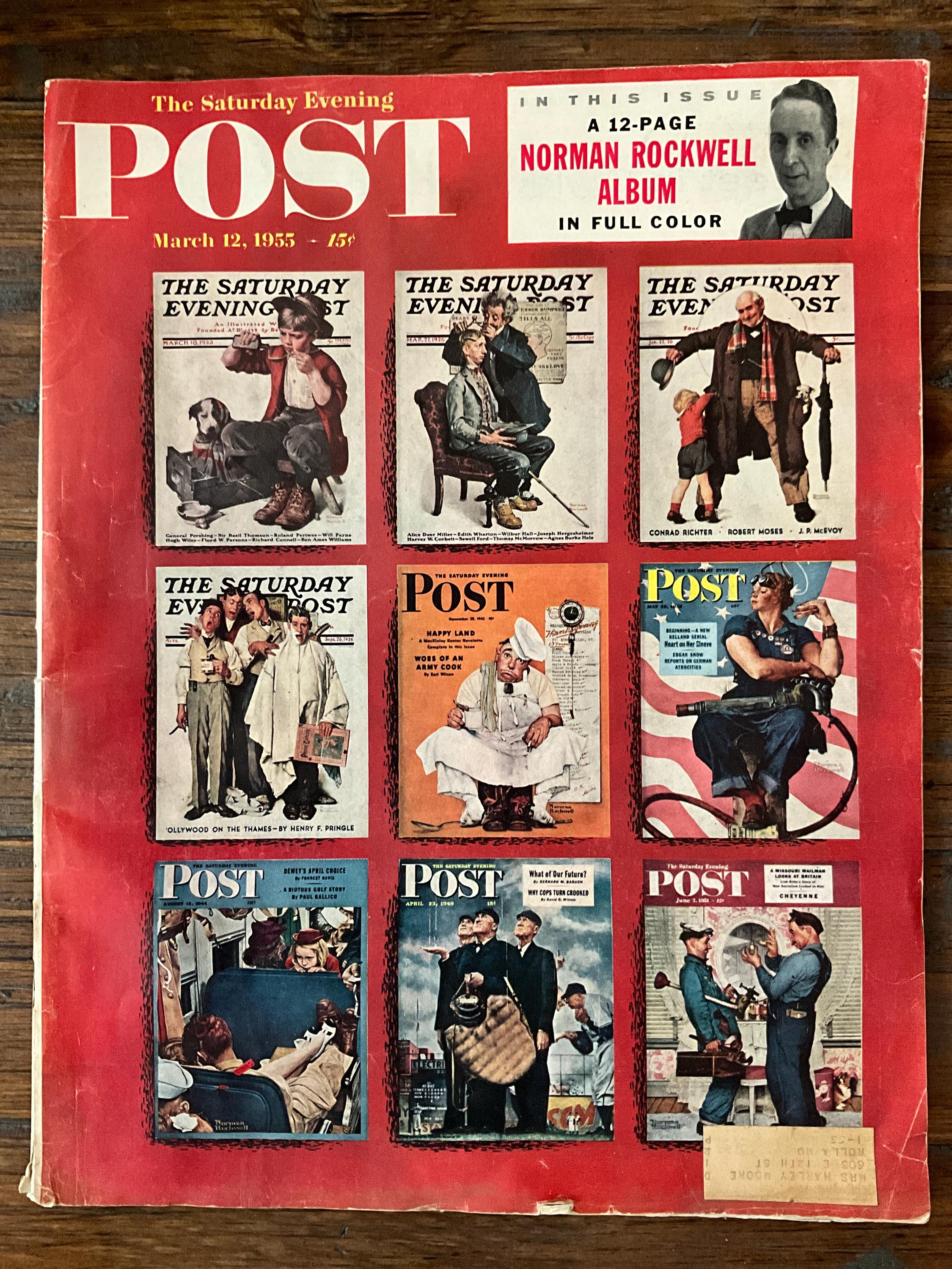 ロックウェルSaturday Evening Post 1955年 The Saturday Evening Post 1955 - Etsy