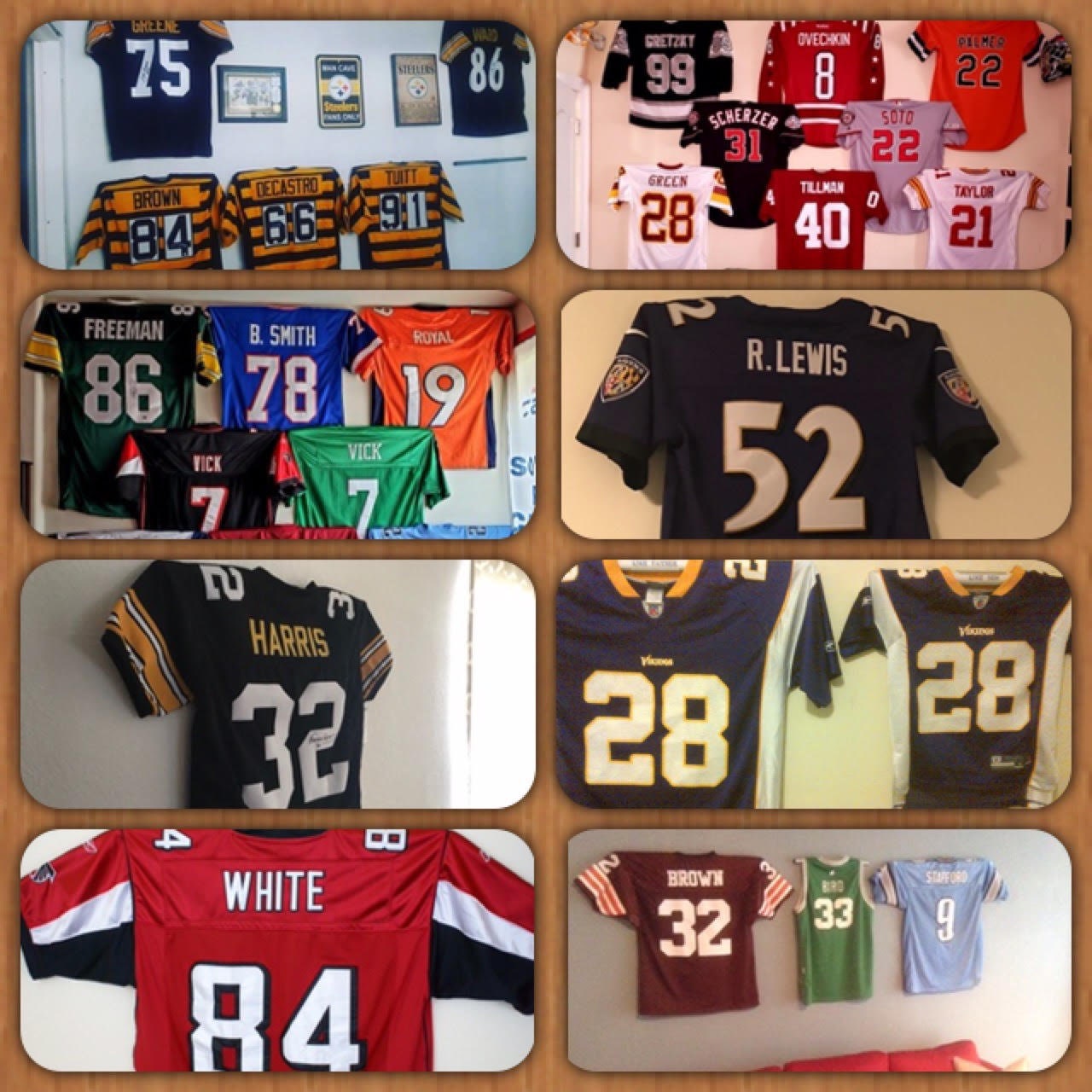 Premium Trikot-Display Für Die Wand – Für Fußball, Basketball, Hockey, 36x40x7 Cm, Für Größen M-XXL