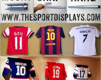 Camiseta, vitrina para camisetas, marco para camisetas, camiseta deportiva. Decoración para la cueva del hombre, decoración de pared, regalo para él, regalo para aficionados al deporte, deportes, ropa deportiva.