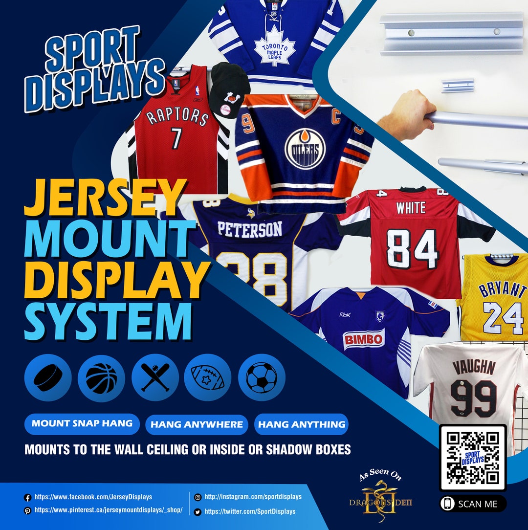 Diy Jersey Hanger, Jersey Display, Jersey Mount, Best Hangers for