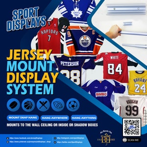 diy jersey hanger, jersey display, jersey mount, best hangers for jerseys, jersey frame, jersey hanger, jersey hangers canada