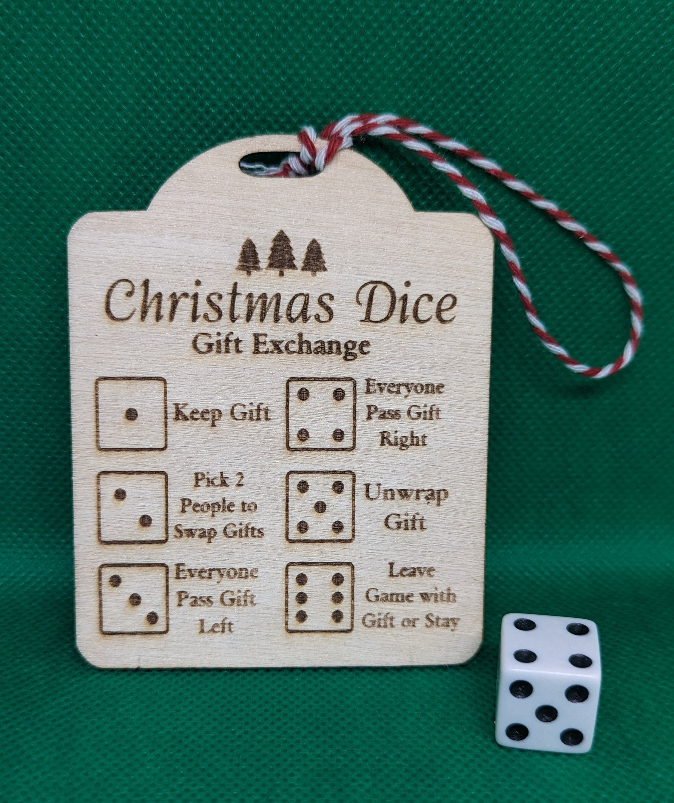 Christmas Gift Exchange Dice Gamewhite Elephantholidaygift Exchange