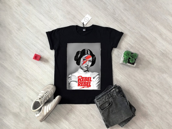 rebel rebel princess leia t shirt