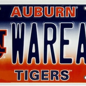 Auburn Tigers, War Eagle On A 12”x 6” License Plate Or Wall Sign. Great Team Collectible For Any Fan.