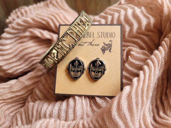 Metropolis ~ Robot Earrings ~ Vintage Sci-fi ~ Fantasy ~ Art Deco ~ Silent Film ~ Utopia ~ Dystopian