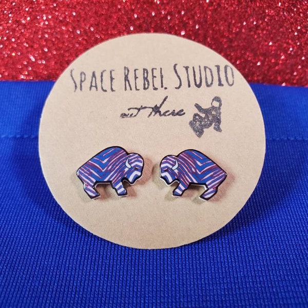 Buffalo Zuba Stud Earrings ~ 716 ~ Pride ~ Bills Mafia ~ Pride ~ Buffalove ~