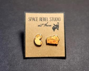 Macaroni and Cheese Earring Studs | Mac and Cheese | Novelty Gifts | Jewelry