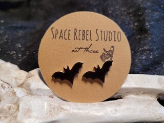 Orecchini Pendenti Gotici A Forma Di Pipistrello – Nero, Metallici, Stile Vampiro Punk, Gioielli Per Halloween, Donna