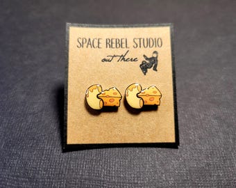 Mac and Cheese Stud Earrings | Macaroni and Cheese | Quirky | Novelty Gifts | Cheesy