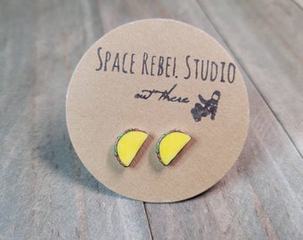 Taco Stud Earrings ~ Taco Lovers ~ Taco Tuesdays ~ Kawaii ~ Foodie ~ Cinco de Mayo ~