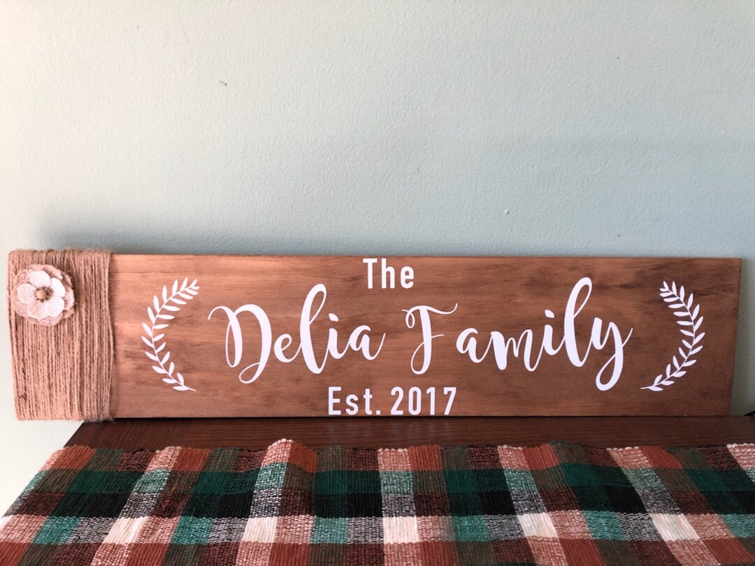 Personalized Family Sign - Etsy