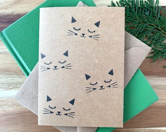 Cat Stationery Set | Pet Lover Gift | Sleepy Kitty Notecards
