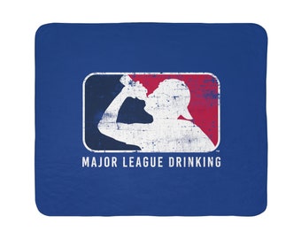 Major League Drinking College Activity Fleece Sherpa Blanket