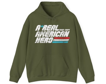 ARAH A Real American Hero 1982-1994 Action Figure Toys Retro Vintage Unisex Heavy Blend™ Hooded Sweatshirt