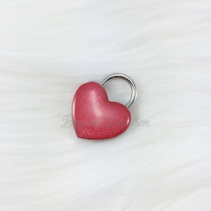 Inka Red Working Heart Padlock - Small