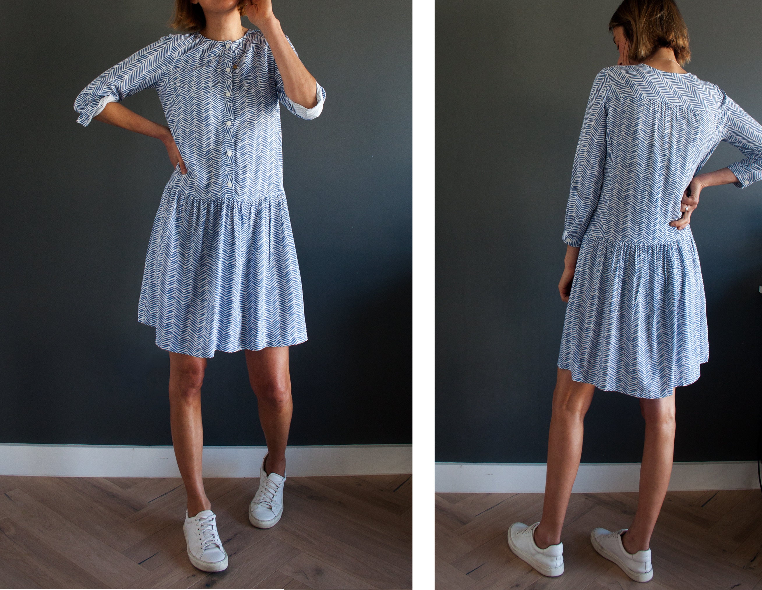Debbie Dress - Woodstock Park Plaid with Worth Avenue White