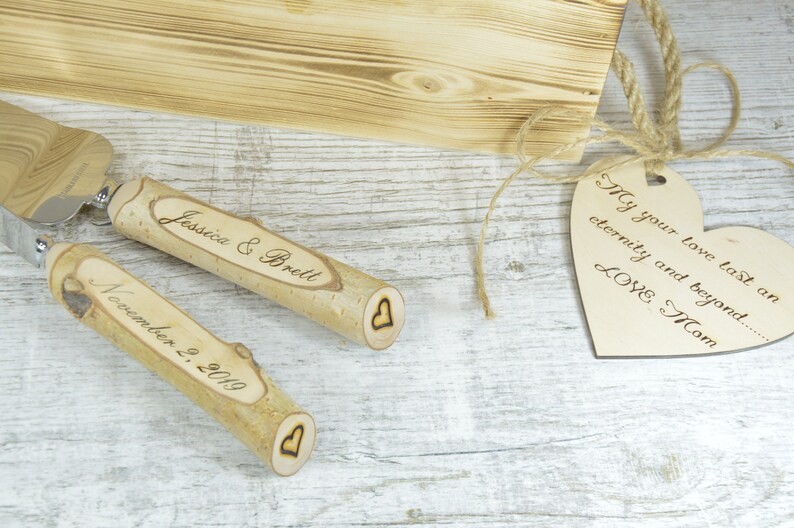 Branch Handle Cake Server Set Stainless Steel Birch Branch Handle Cake Server Set