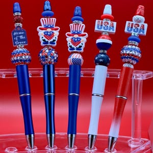 Souvenir 4. Juli USA Amerika Perlenkugelschreiber
