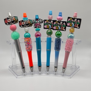 Nurse Beadable Beaded Ballpoint Bling Pen