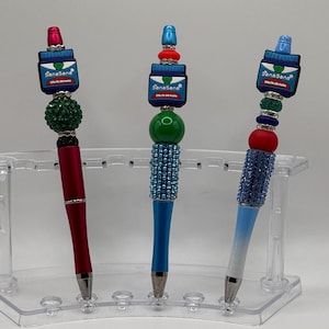 Stylo à bille bling-bling inspiré de perles de perles Sana Sana Colita De Rana