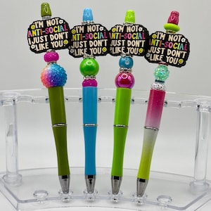 Bolígrafo con cuentas divertido y no antisocial