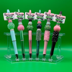 Bolígrafo con cuentas &quot;Can&#39;t Fix Stupid Beadable&quot;