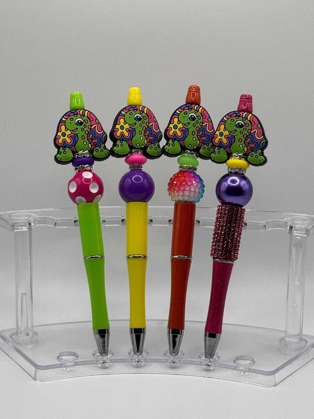Groovy Turtle Beaded Beadable Colorful Nostalgic Ballpoint Pen - Etsy