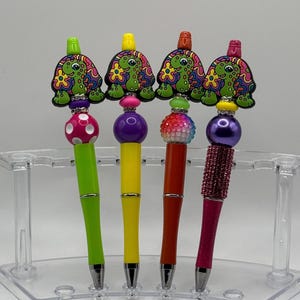 Groovy Schildkröte Perlen Beadable Bunte Nostalgische Kugelschreiber