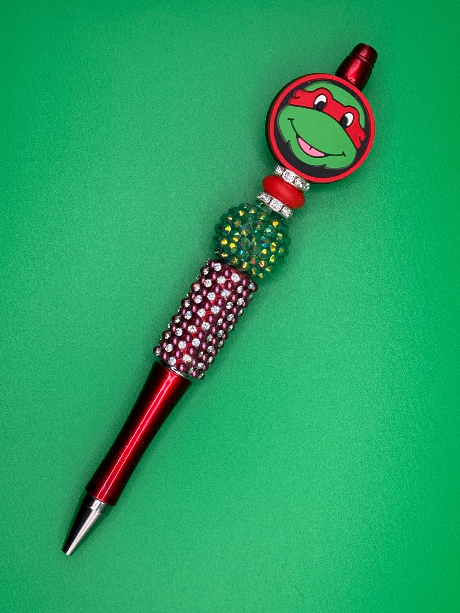 Turtle Rhinestone Pen 90s Turtles Inspired Beaded Beadable Bling Ballpoint Pen - Etsy