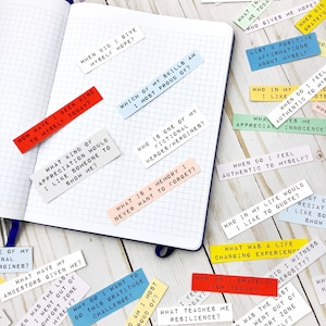 Dankbaarheid vraagt stickers | 30 dagen uitdaging maandelijks label functionele decostickers voor Bullet Journal, Planner, Traveler's Notebook, Dagboek