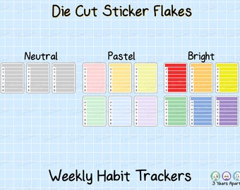 US009 - Weekly Habit Tracker Stickers – Syd and Tris Designs