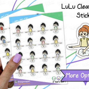 LuLu Putz-Aufkleber | Küche, Bad, Abwischen individuell für Bullet Journal, Planer, Traveler's Notebook, Tagebuch