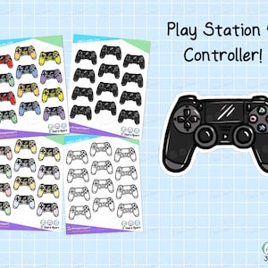 PS4-controllerstickers | Decostickers voor PlayStation-gamer voor videogames voor bulletjournals, planners, reizigersnotitieboekje, dagboek