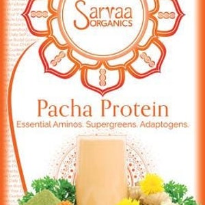 SARVAA ORGANICS Pacha Protein - Organic, Vegan, Raw Meal Protein Powder 10 oz