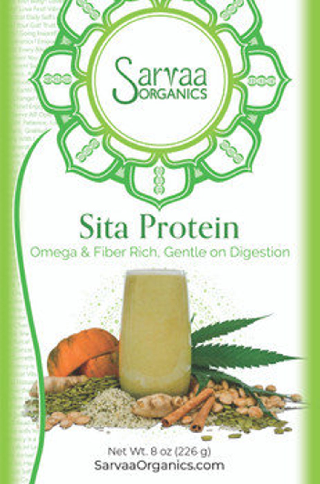 SARVAA ORGANICS Sita Protein - Organic Plant Seed Protein Meal ...