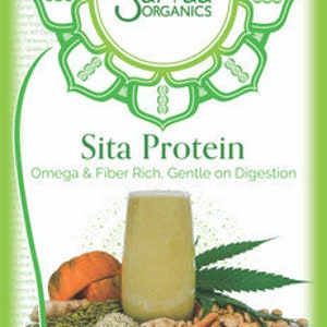 SARVAA ORGANICS Sita Protein - Organic Plant Seed Protein Meal Replacement Powder + Digestive Herbs & Probiotics 8 oz