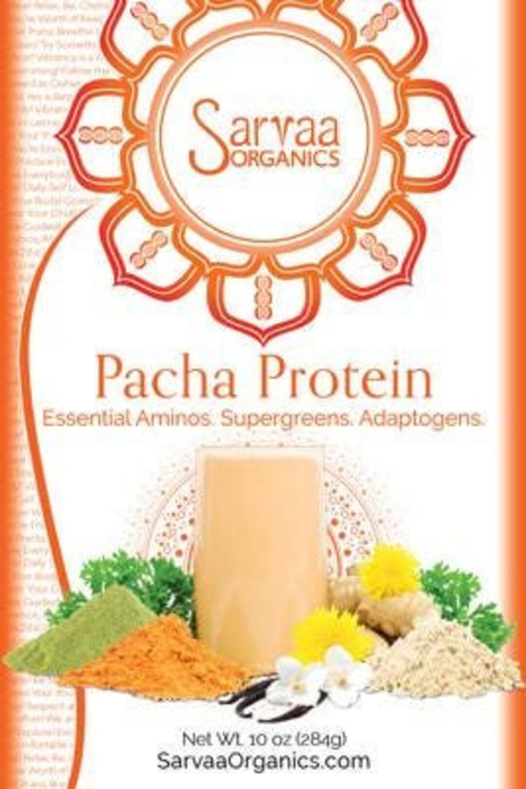 SARVAA ORGANICS Pacha Protein - Organic, Vegan, Raw Meal Protein Powder ...