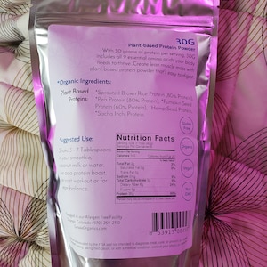 SARVAA ORGANICS 30g Plant-based Protein NEW! Organic, Vegan, Sprouted ...