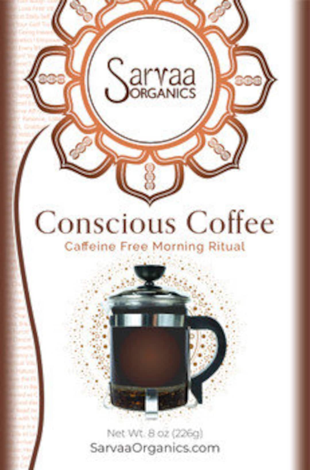 SARVAA ORGANICS Conscious Coffee - Caffeine-free, Cacao-free, Coffee ...