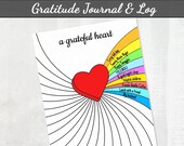 Gratitude Log Journal Printable BUJO Daily Gratitude Log for Women, Bullet Journal Printable Self Care Journal, Mindfulness Journal Insert