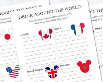 Epcot Passport Printable | Etsy