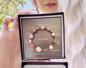 Planet Bracelet: Gemstone Solar System Bracelet